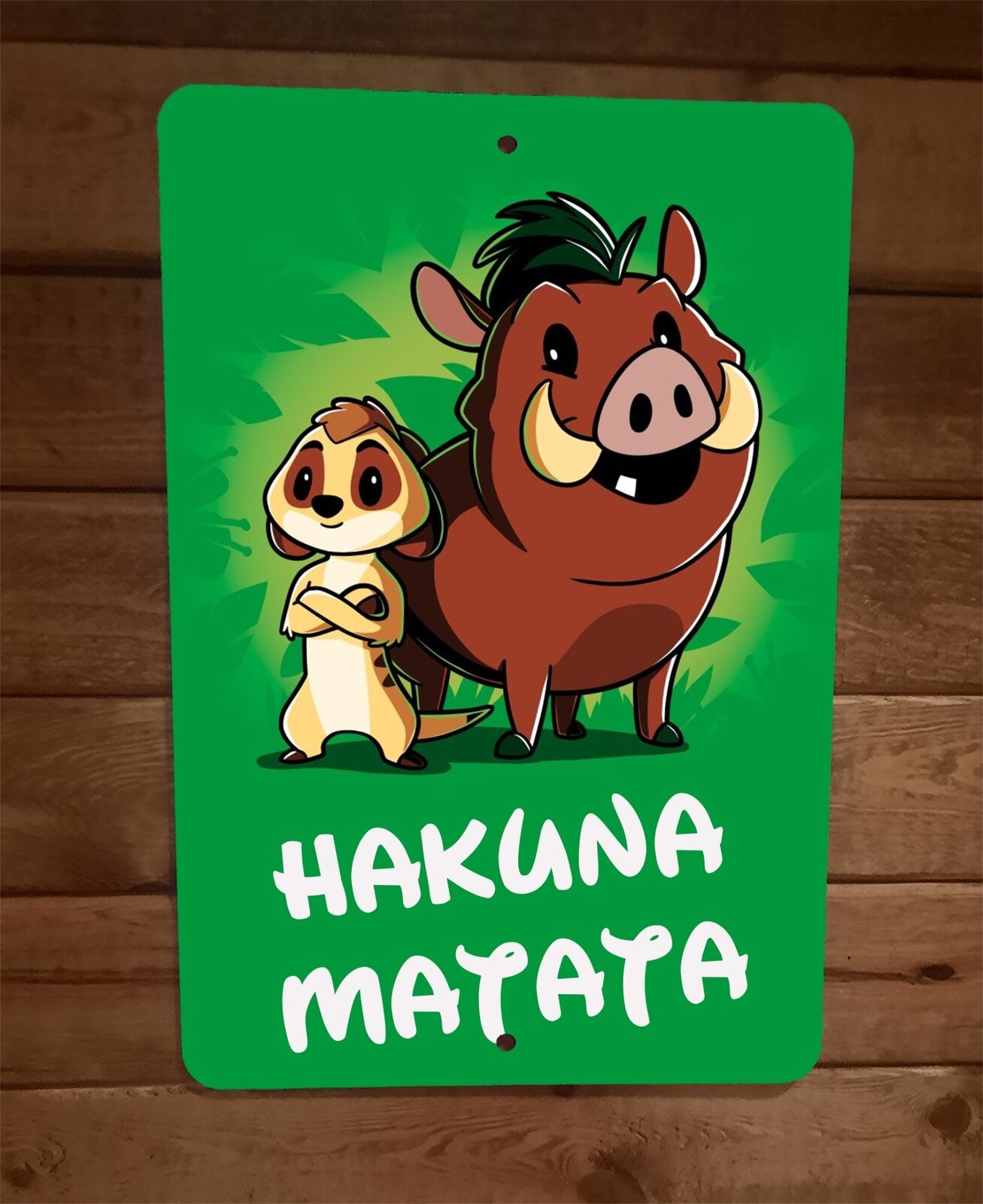 Hakuna Matata 8x12 Metal Wall Sign Poster