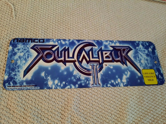 Soul Caliber II 2 Arcade Marquee 4x12 Metal Wall Sign
