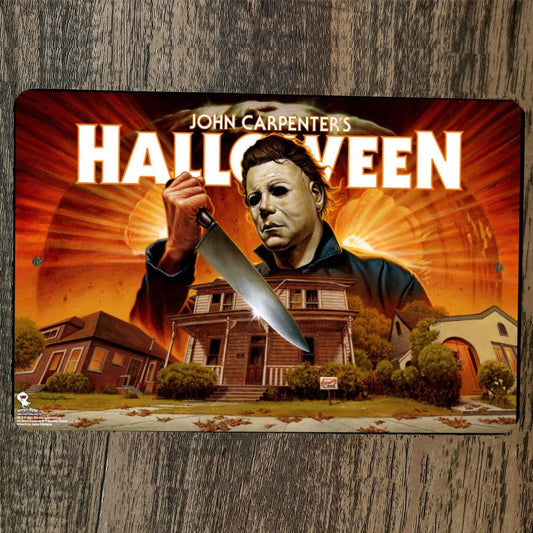 Halloween 8x12 Metal Wall Arcade Video Game Sign