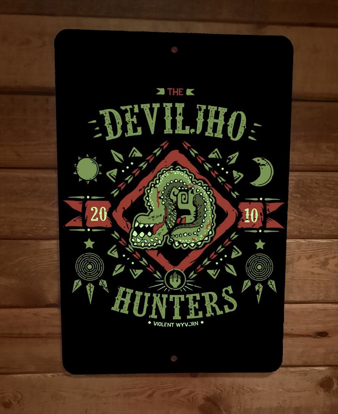 Monster Deviljho Violent Wyvern Hunters 8x12 Metal Wall Sign Video Game Poster