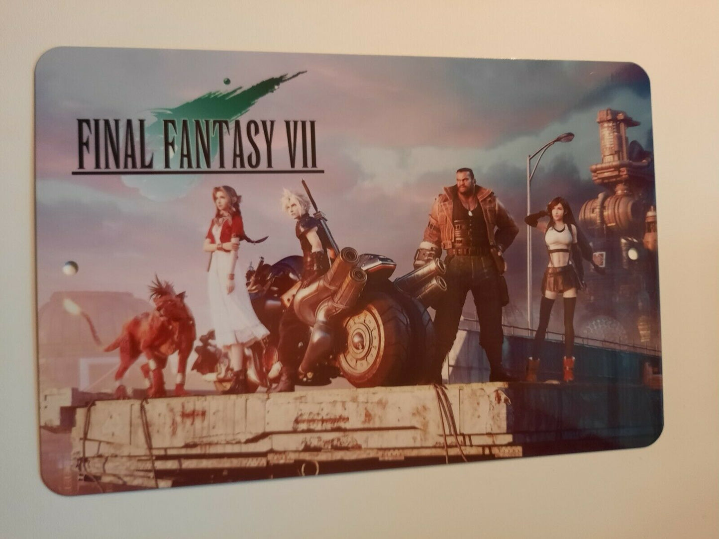 FFVII Final Fantasy 7 Video Game 8x12 Metal Wall Sign Arcade