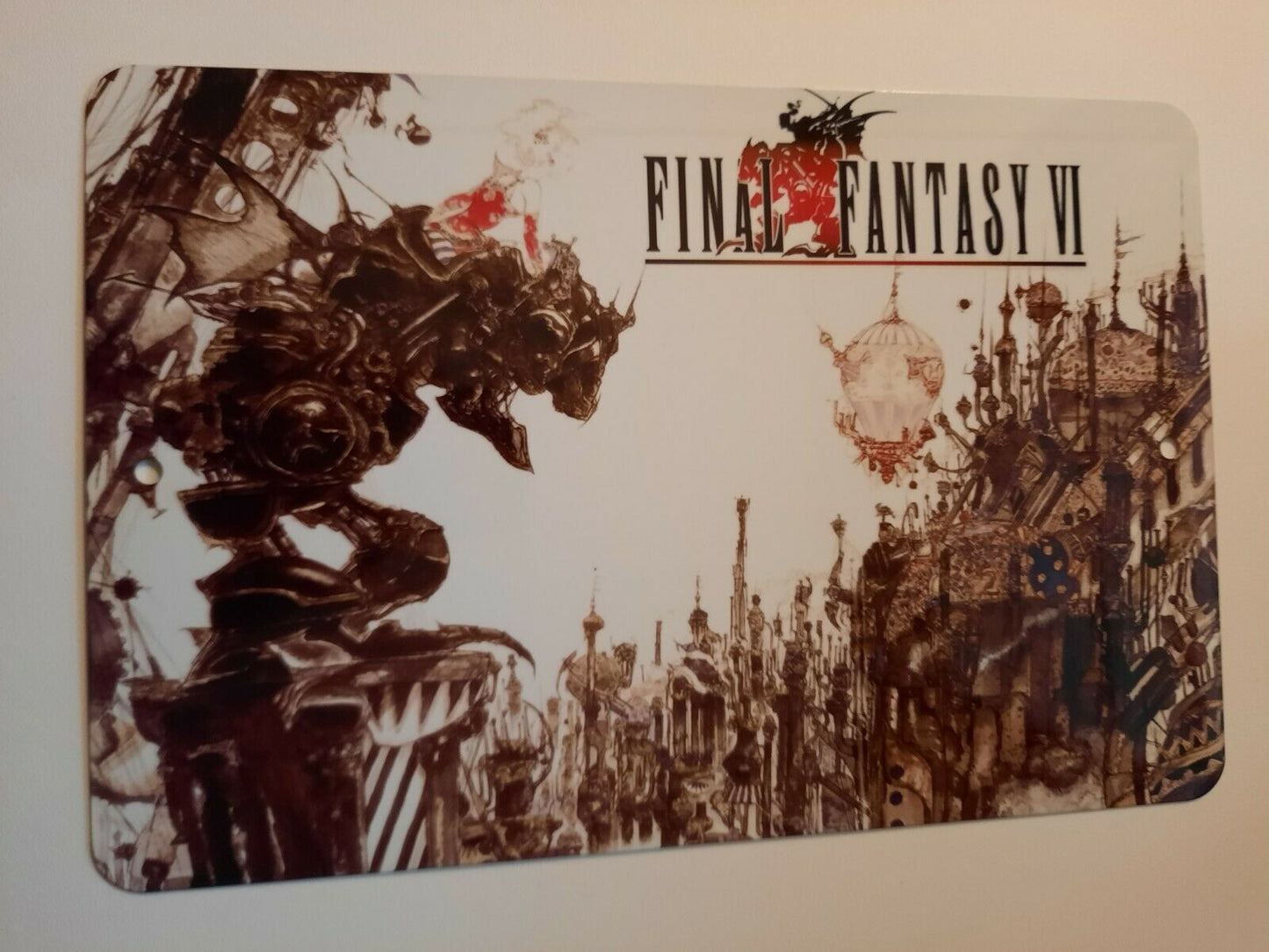 FFVI Final Fantasy 6 Video Game 8x12 Metal Wall Sign Arcade