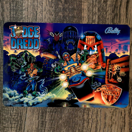 Judge Dredd Arcade 8x12 Metal Wall Video Game Sign