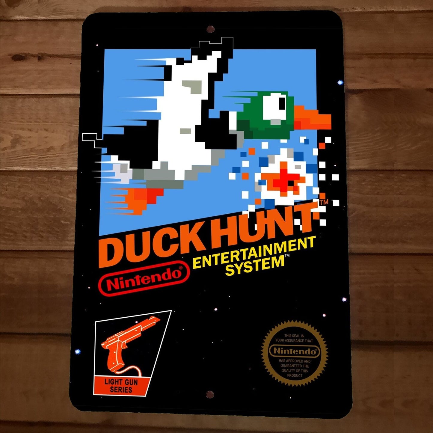 Duck Hunt NES 8x12 Metal Wall Sign Box Cover