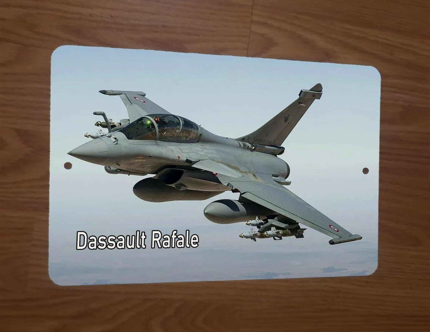 Dassault Rafale French Military Jet Fighter Airplane 8x12 Metal Wall Sign