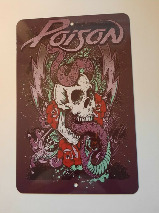 Poison Music Group 8x12 Metal Wall Sign