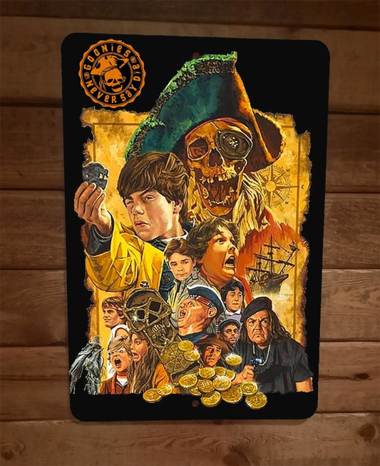 Goonies Art 8x12 Metal Wall Sign