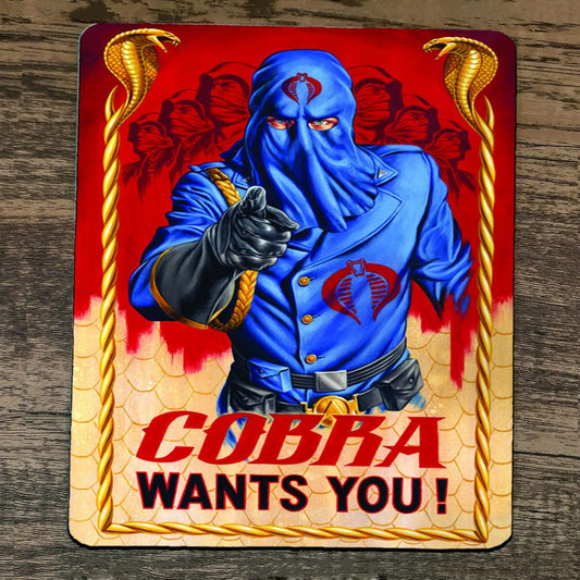 Mouse Pad Cobra Wants You GI Joe Commander