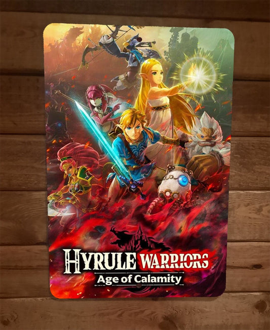 Hyrule Warriors Age of Calamity 8x12 Metal Wall Sign Video Game Poster