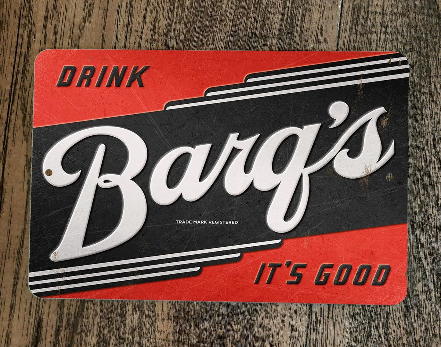 Drink Barqs Its Good Vintage Look Root Beer 8x12 Metal Wall Sign Poster