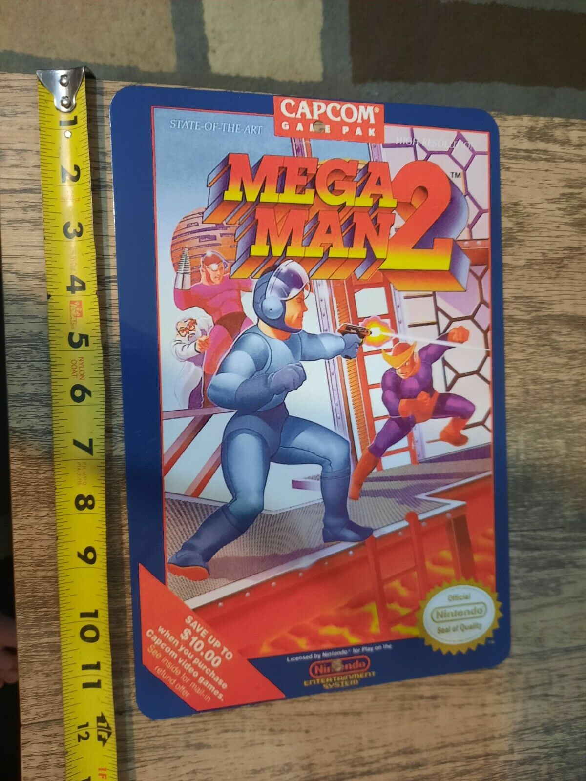 Mega Man 2 Video Game Box 8x12 Metal Wall Sign Retro 80s Arcade