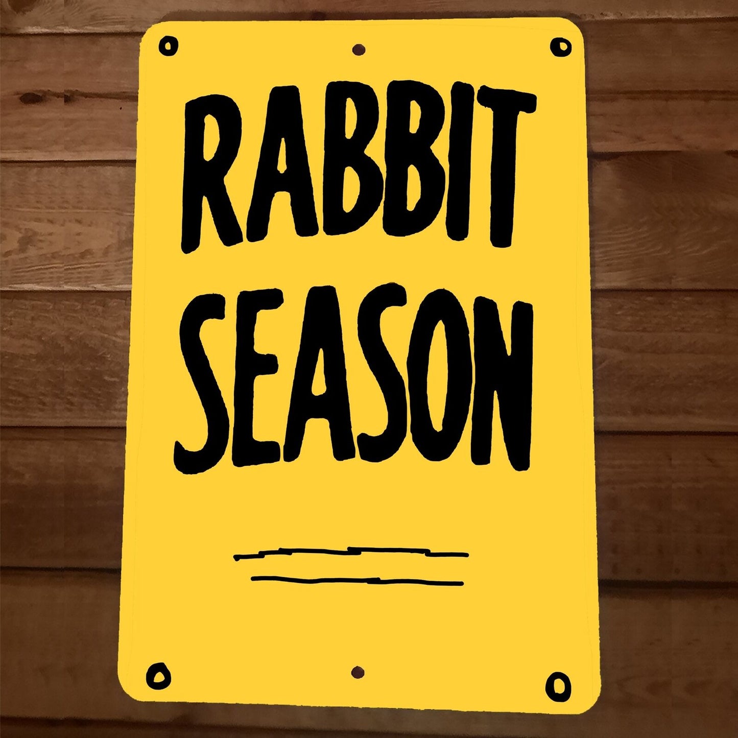 Rabbit Season 8x12 Wall Sign Looney Toons Tunes