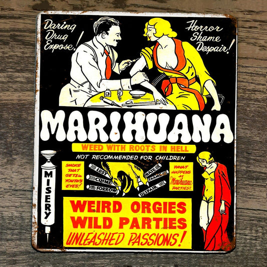 Mouse Pad Marihuana Weed With Roots in Hell