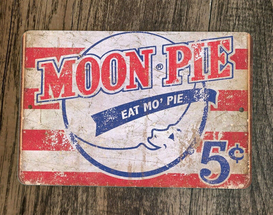 Eat Mo Moon Pie Vintage Look 8x12 Metal Wall Sign Garage Poster