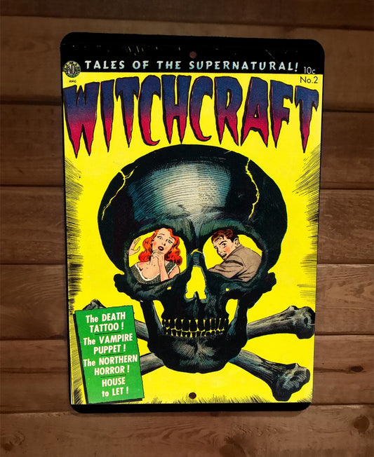 Tales of the Supernatural Witchcraft Horror 8x12 Metal Wall Sign