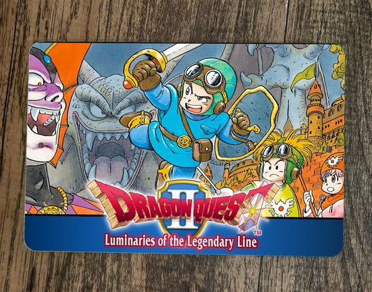 Dragon Quest 2 II 8x12 Metal Wall Sign Video Game Poster