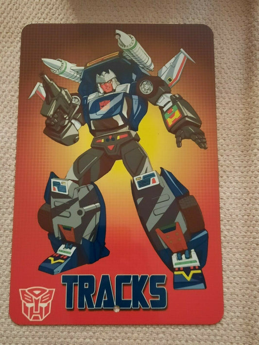 Transformers TRACKS Autobot 8x12 Metal Wall Sign