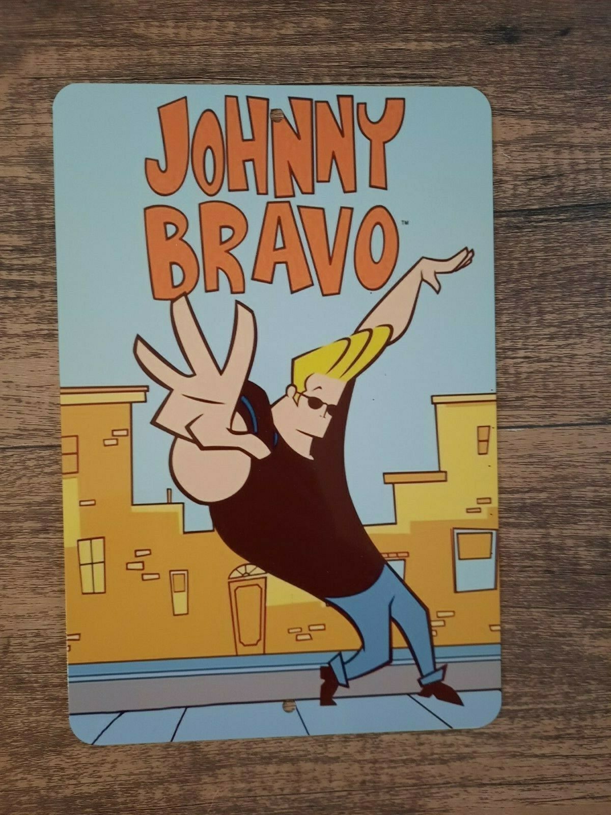Johnny Bravo Classic Cartoon 8x12 Metal Wall Sign Hanna Barbera