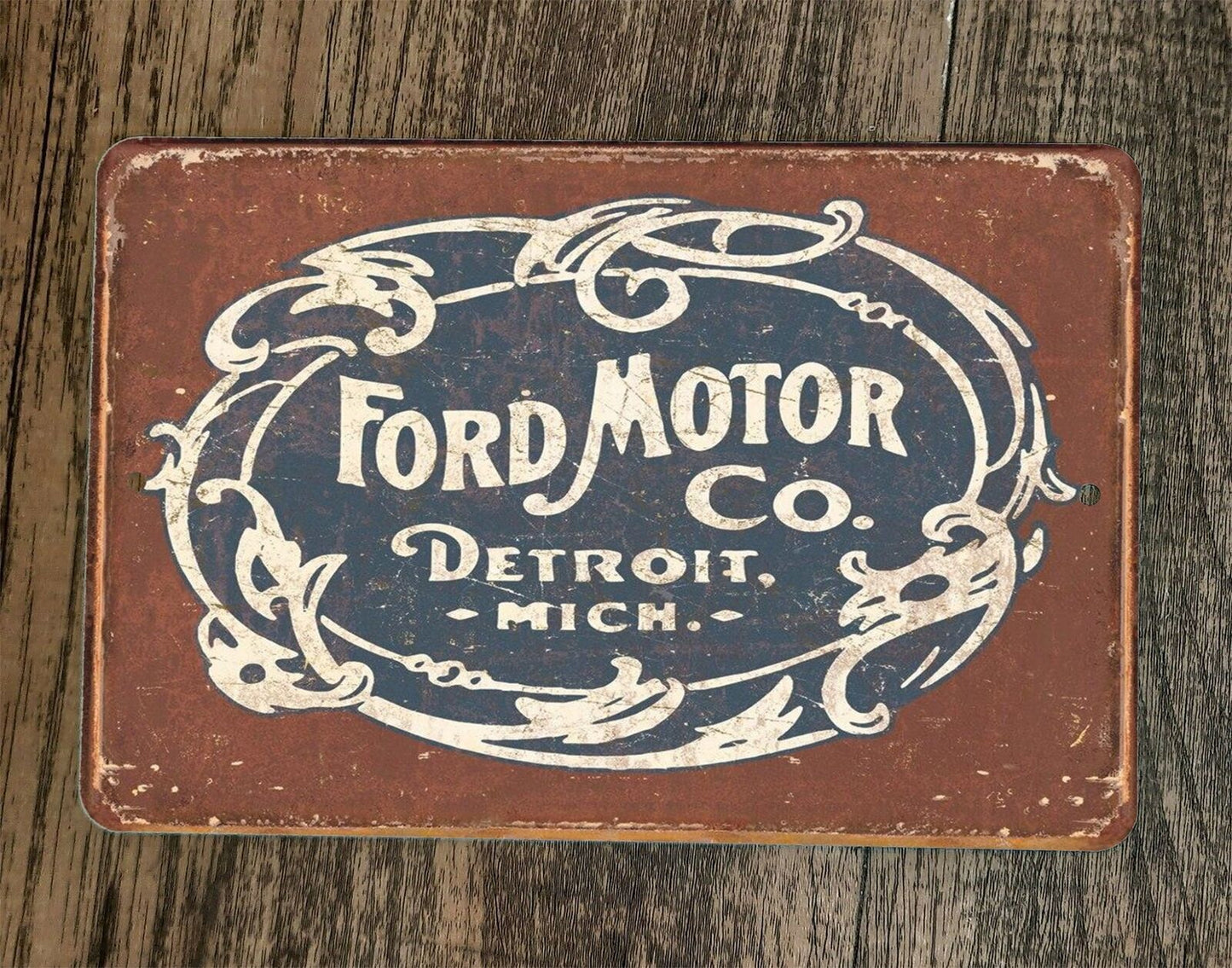 Ford Motor Company Detroit Michigan 8x12 Metal Wall Garage Sign Poster