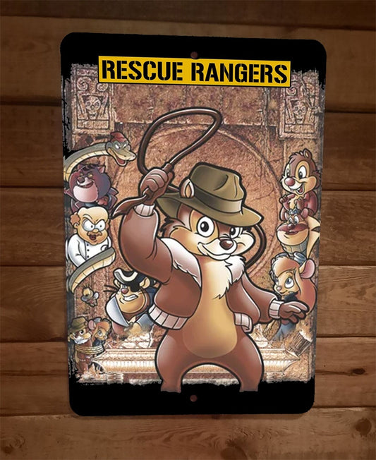 Rescue Rangers Chip Dale 8x12 Metal Wall Sign Poster