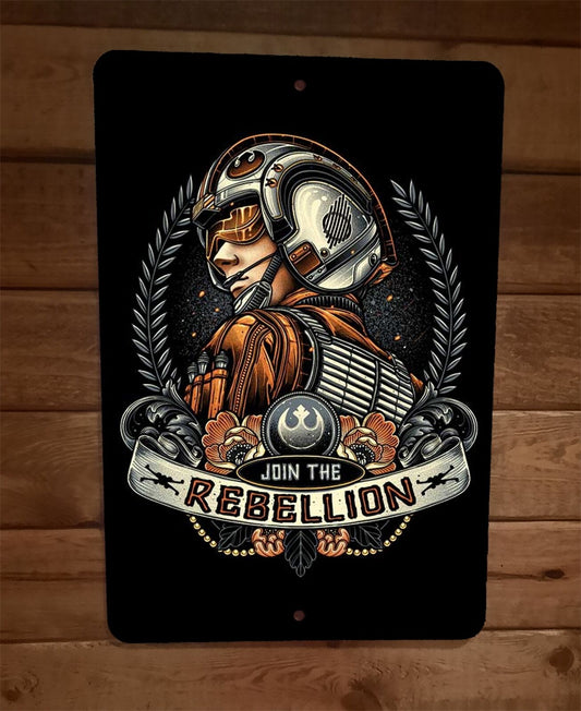 Join the Rebellion 8x12 Metal Wall Sign Poster Star Wars