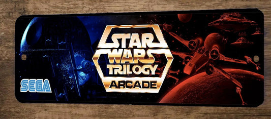 Star Wars Trilogy Arcade 4x12 Metal Wall Video Game Marquee Banner Sign
