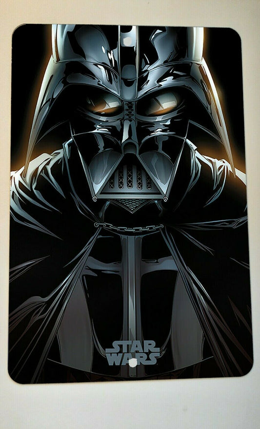 Star Wars Darth Vader Headshot 8x12 Metal Wall Sign