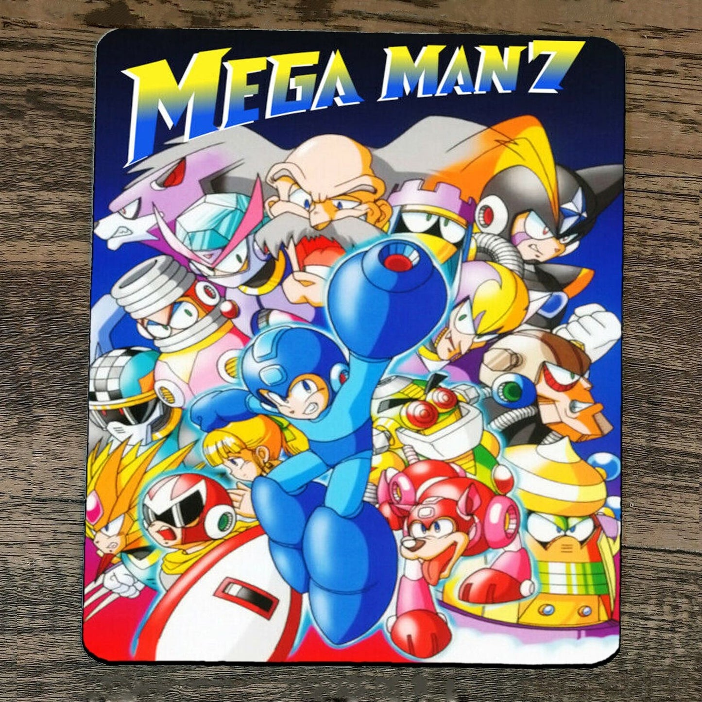 Mouse Pad Mega Man 7 Classic Arcade Video Game NES Box Cover