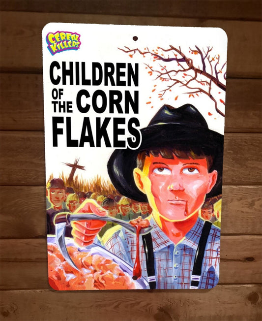 Children of the Corn Flakes Cereal 8x12 Metal Wall Sign