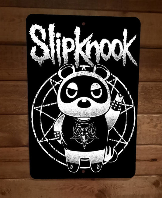 Slipknook Animal Crossing Parody 8x12 Metal Wall Sign Video Game Poster