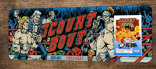 3 Count Bout Arcade x12 Metal Wall Video Game Marquee Banner Sign