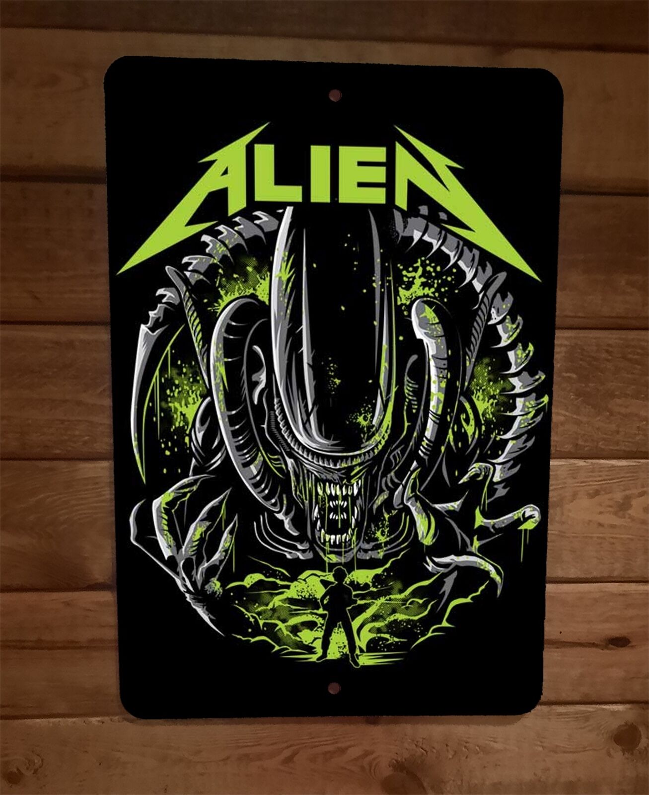 The Alien Metallica Music Parody 8x12 Metal Wall Sign Poster