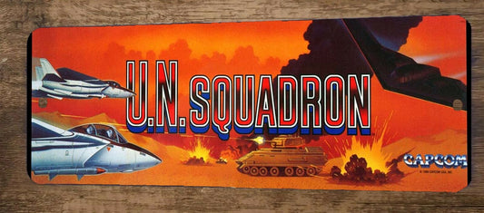 UN Squadron Video Game 4x12 Metal Wall Sign Arcade