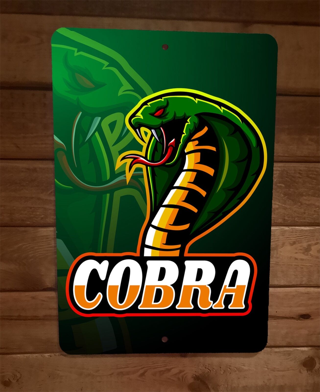Cobra Snake Art Car Garage Poster Shelby 8x12 Metal Wall Sign Poster