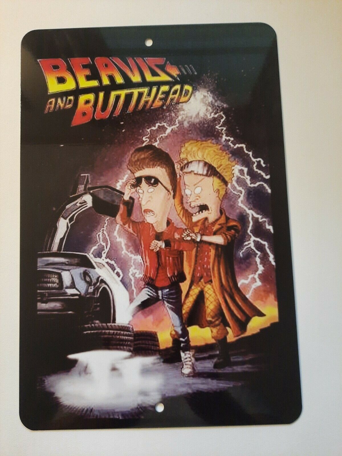 Back to the Beavis and Butthead Future Funny 8x12 Metal Wall Sign Movie Poster Cartoon