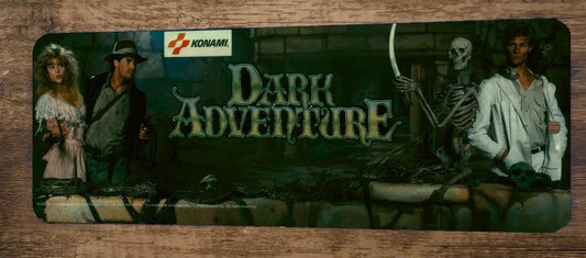 Dark Adventure Arcade Video Game 4x12 Metal Wall Marquee Banner Sign Poster