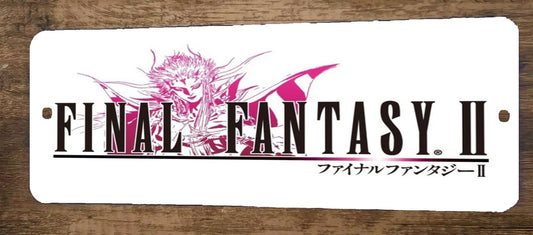 FFII Final Fantasy 2 Video Game 4x12 Metal Wall Marquee Banner Sign Poster