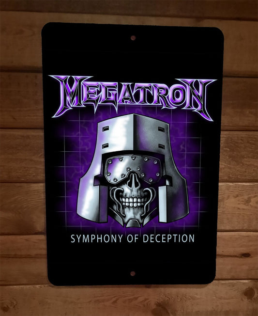 Megatron Symphony of Deception Transformers Deth Parody 8x12 Metal Wall Sign