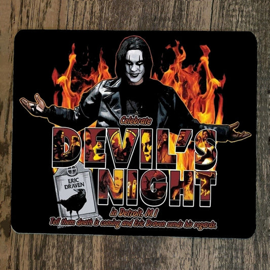 Mouse Pad Devils Night in Detroit Eric Draven The Crow