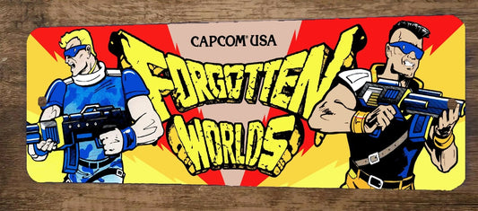 Forgotten Worlds Arcade 4x12 Metal Wall Video Game Sign