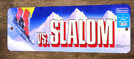 Vs Slalom Arcade 4x12 Metal Wall Video Game Sign