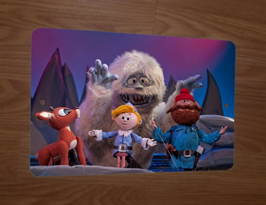 Abominable snowman Rudolph Christmas Xmas 8x12 Metal Wall Sign #1 Holidays Movie Cartoon
