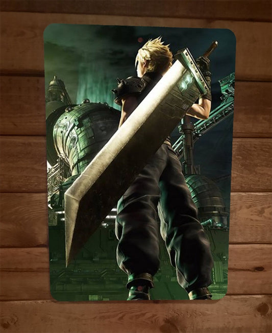 Cloud Final Strife Fantasy 7 VII 8x12 Metal Wall Sign Poster Video Game Art