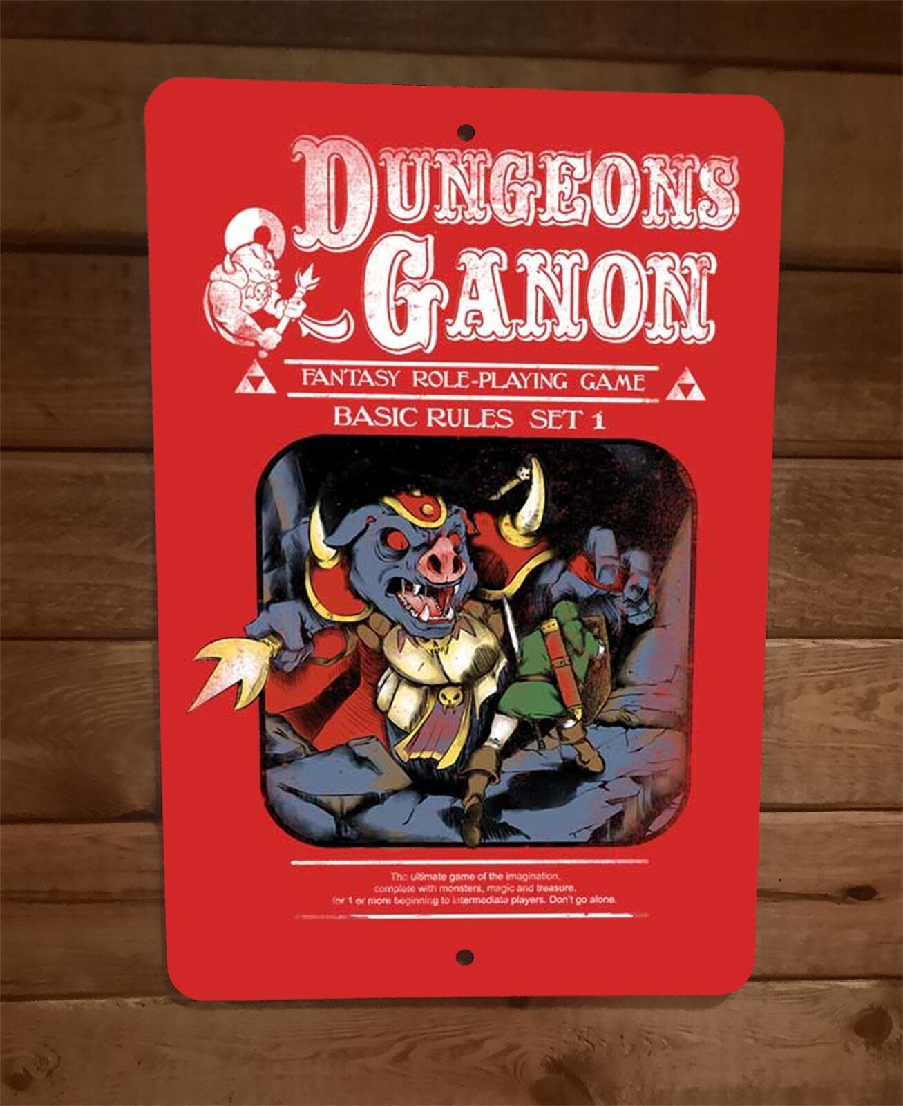 Legend of Dungeons and Ganon Zelda 8x12 Metal Wall Sign Poster Video Game