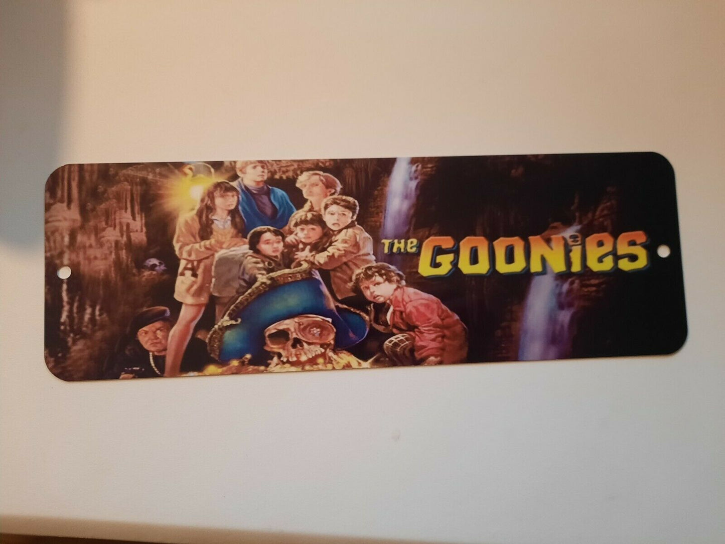 The Goonies Banner 4x12 Metal Wall Sign Retro 80s Movie Poster