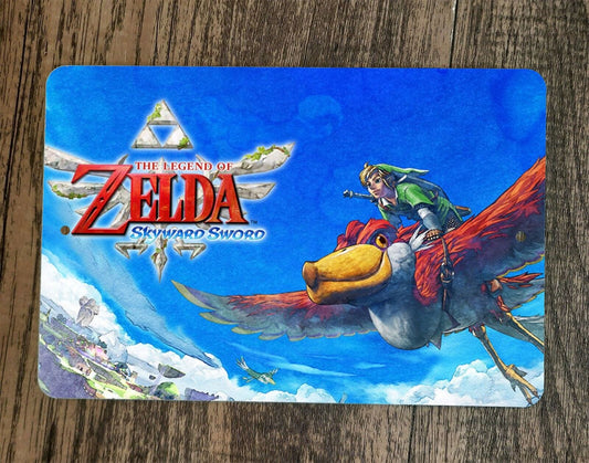 The Legend of Skyward Zelda Sword 8x12 Metal Wall Sign Video Game Poster