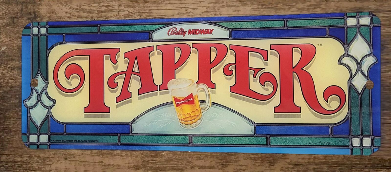 Tapper Arcade Budweiser 4x12 Metal Wall Video Game Marquee Banner Sign ...