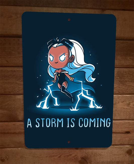 A Storm is Coming 8x12 Metal Wall Sign Poster Marvel Comics