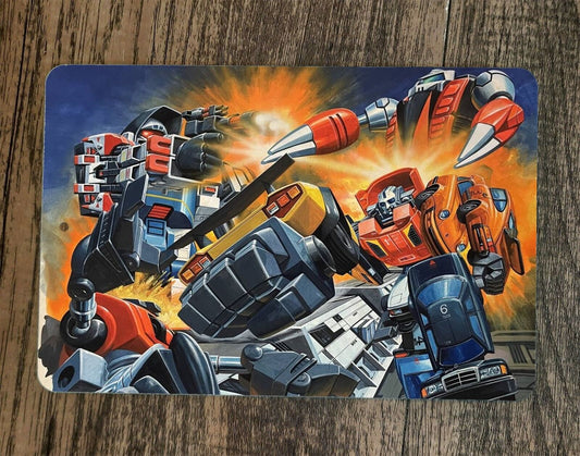 Gobots Transformers Artwork 8x12 Metal Wall Sign Retro 80s