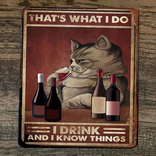 Mouse Pad I Drink and Know Things Fat Cat #1